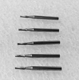 Windshield repair dental drill bits tapered 15 pack 